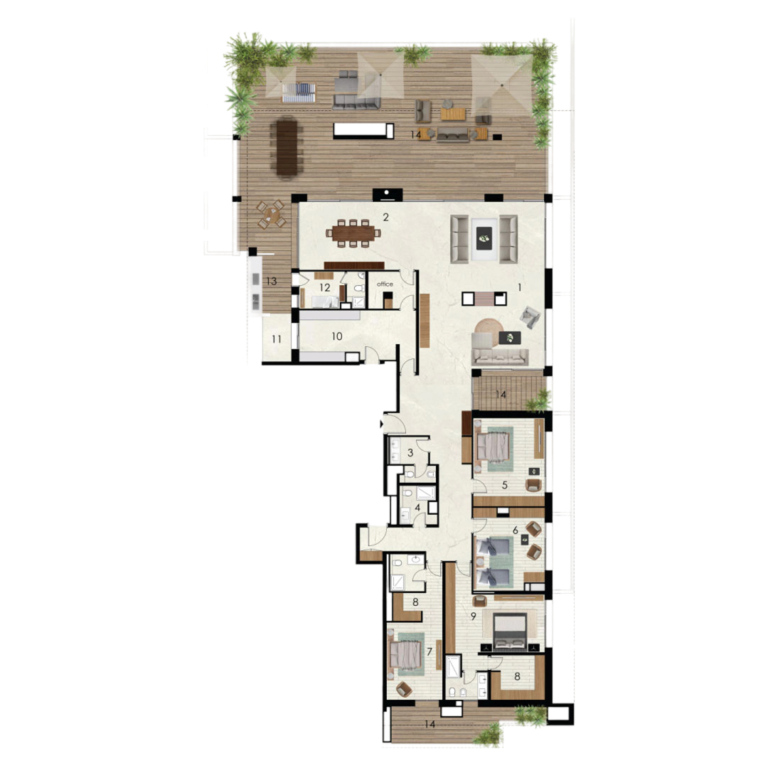 Plan Penthouse D